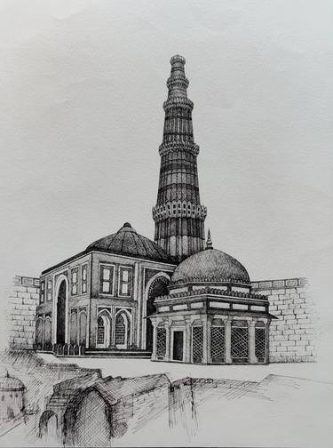 Qutub minar 2(German Ink) thumb