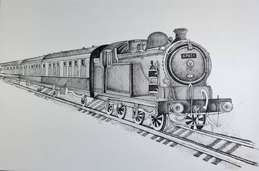 Print of Train Drawings by Syed Akheel