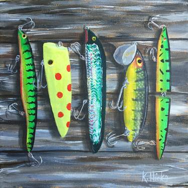 Print of Expressionism Fish Paintings by Kris Hicks
