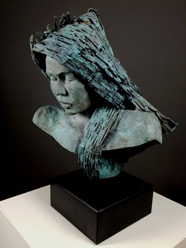 Original Expressionism Women Sculpture by Angelique Cremers