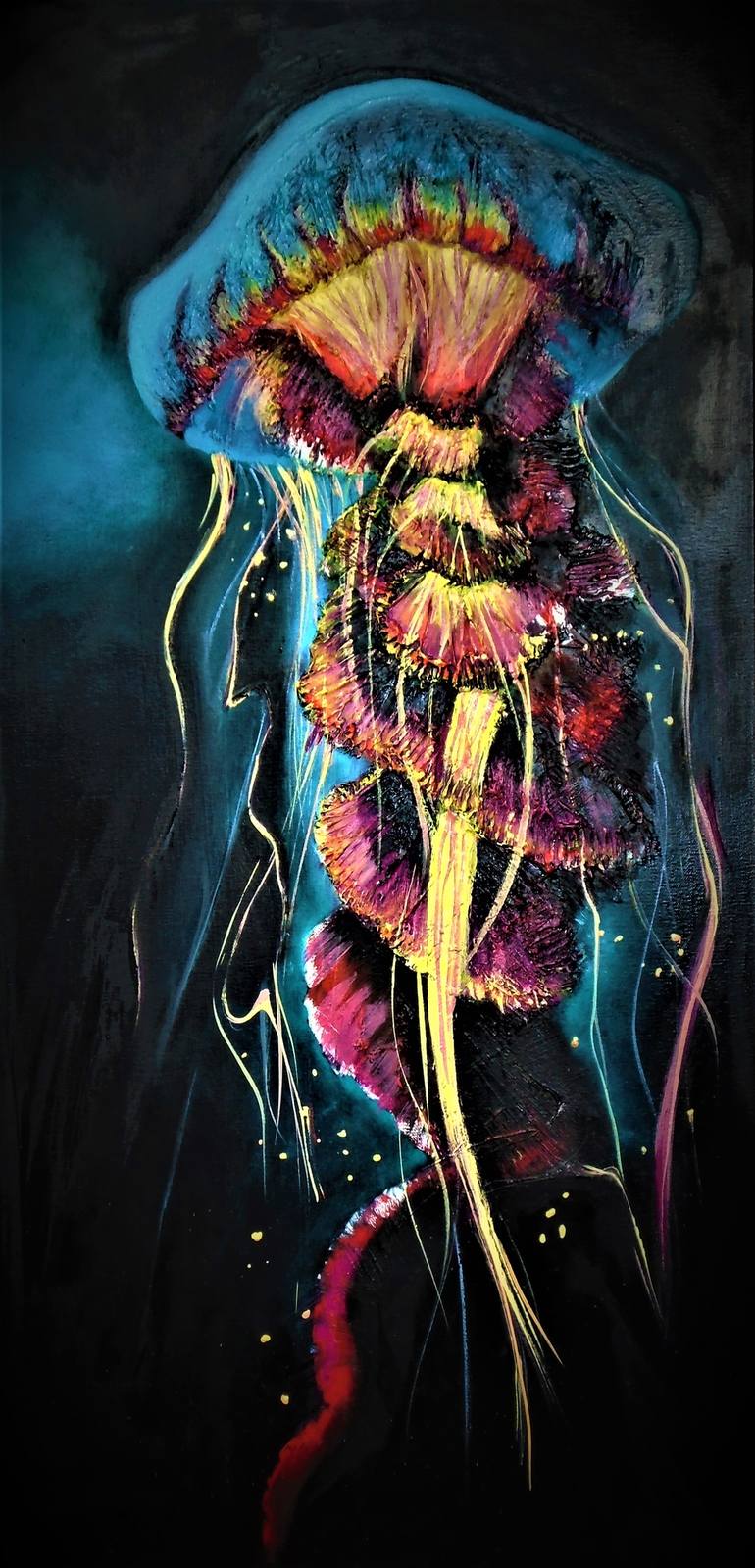 Electric Jelly Painting by Tabitha Cheree Kirstein | Saatchi Art