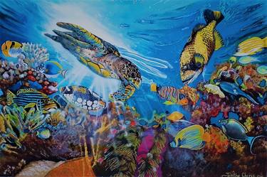 Original Photorealism Fish Paintings by Tabitha Cheree Kirstein