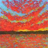 Red Evening by Gerald Lishka
