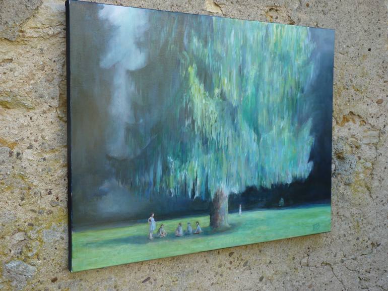 Original Realism Tree Painting by MB Magali Batté Gauthier
