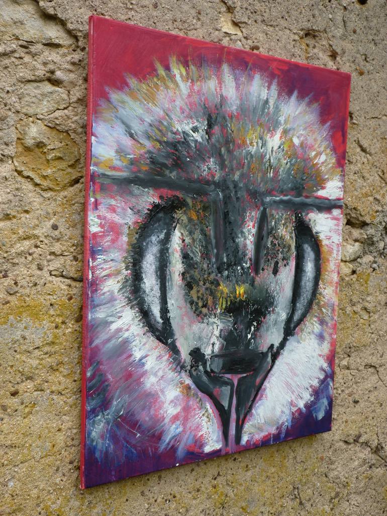 Original Expressionism Animal Painting by MB Magali Batté Gauthier