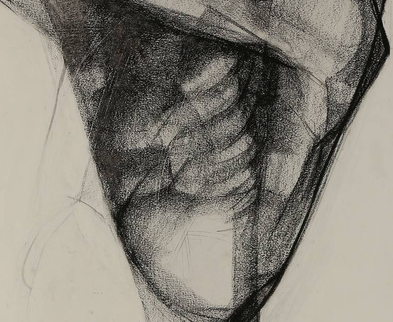 Original Cubism Abstract Drawing by Oleh Voloshyn