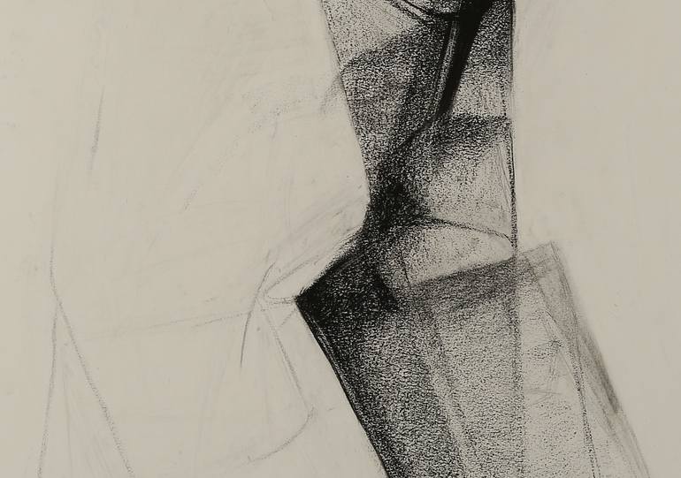 Original Cubism Abstract Drawing by Oleh Voloshyn