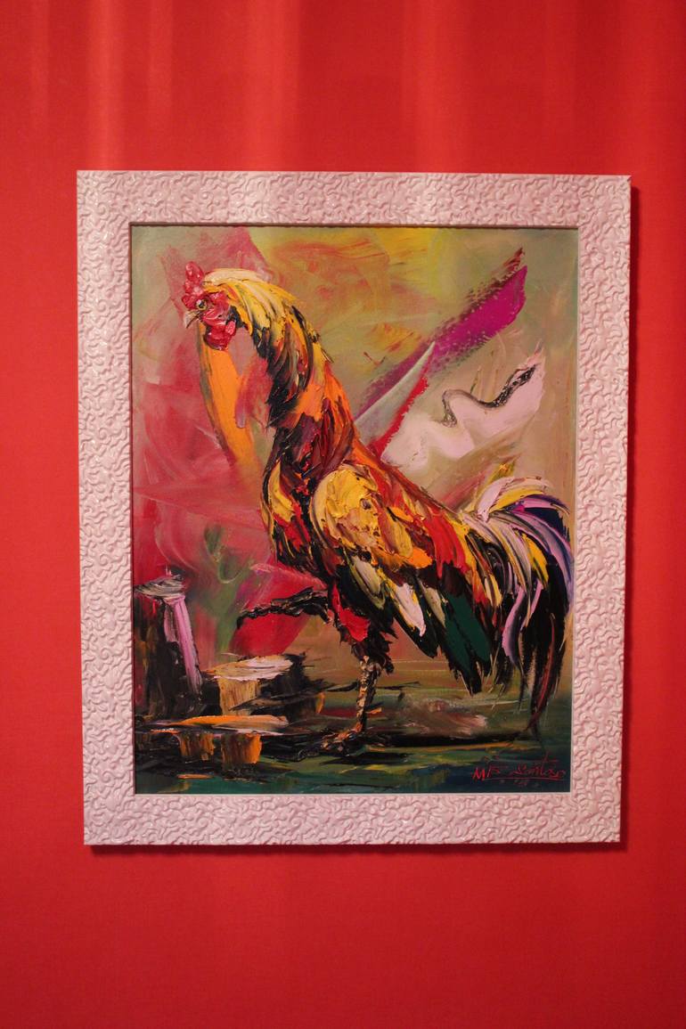 Original Impressionism Animal Painting by Ivan Novikau