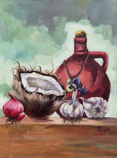 Print of Expressionism Still Life Paintings by Prapti Maity