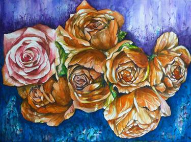 Original Realism Floral Paintings by Prapti Maity