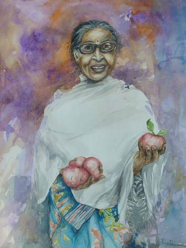 Print of Portrait Paintings by Prapti Maity