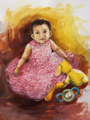 Print of Expressionism Children Paintings by Prapti Maity