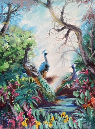 Original Abstract Nature Paintings by Prapti Maity