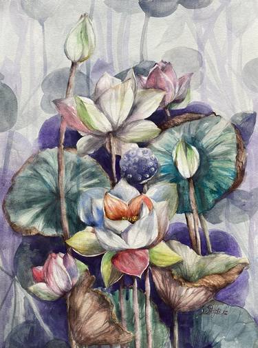 Print of Botanic Paintings by Prapti Maity