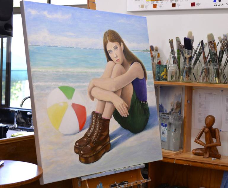 Original Figurative Women Painting by Sergio Paul Ianniello