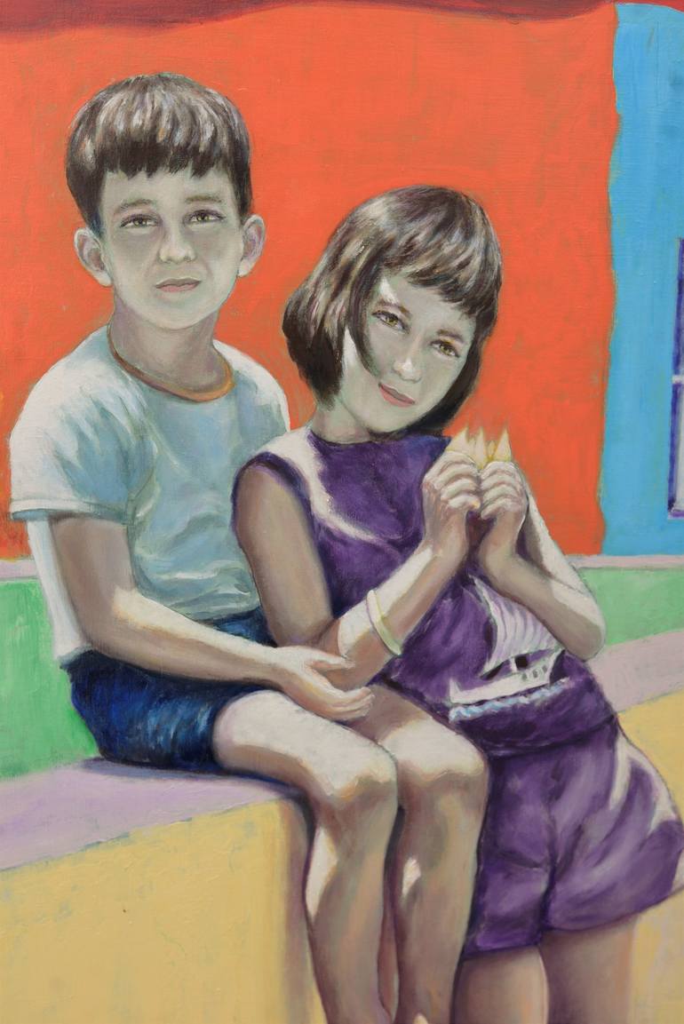 Original Contemporary Children Painting by Sergio Paul Ianniello