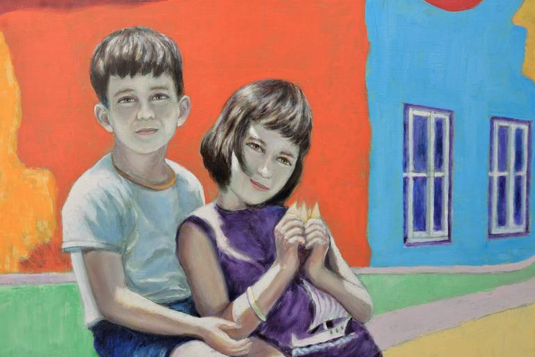 Original Contemporary Children Painting by Sergio Paul Ianniello