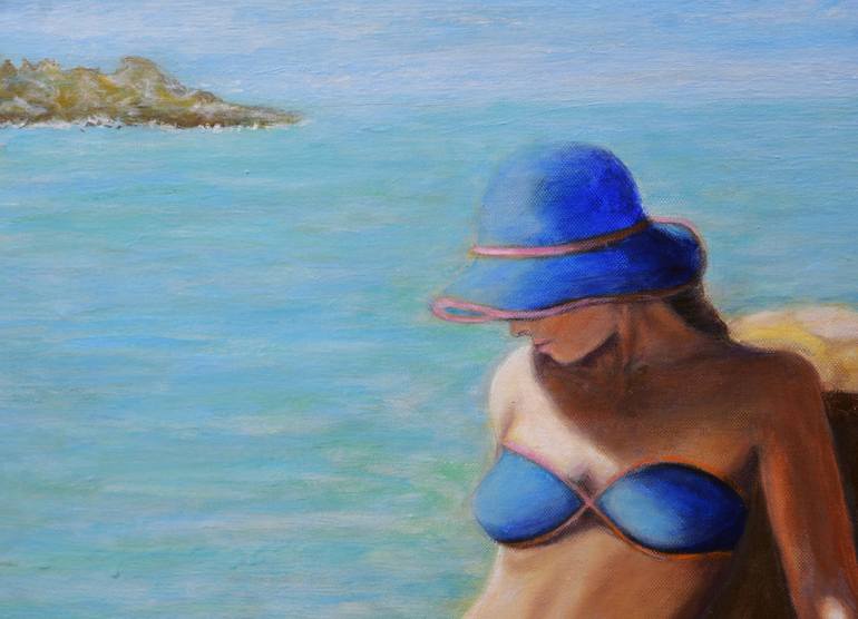 Original Figurative Beach Painting by Sergio Paul Ianniello