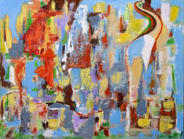Original Abstract Expressionism Abstract Paintings by Sergio Paul Ianniello
