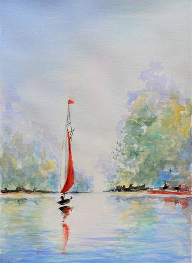 Print of Realism Boat Paintings by Sergio Paul Ianniello