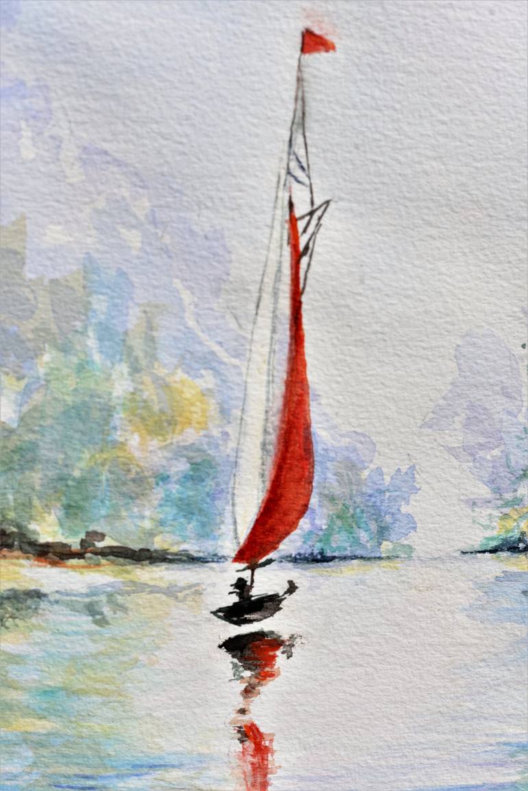 Original Boat Painting by Sergio Paul Ianniello