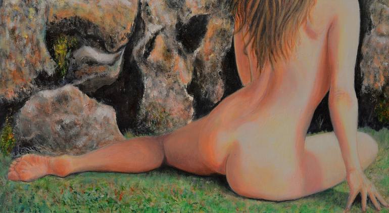 Original Figurative Nude Painting by Sergio Paul Ianniello