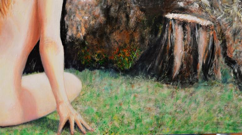 Original Figurative Nude Painting by Sergio Paul Ianniello