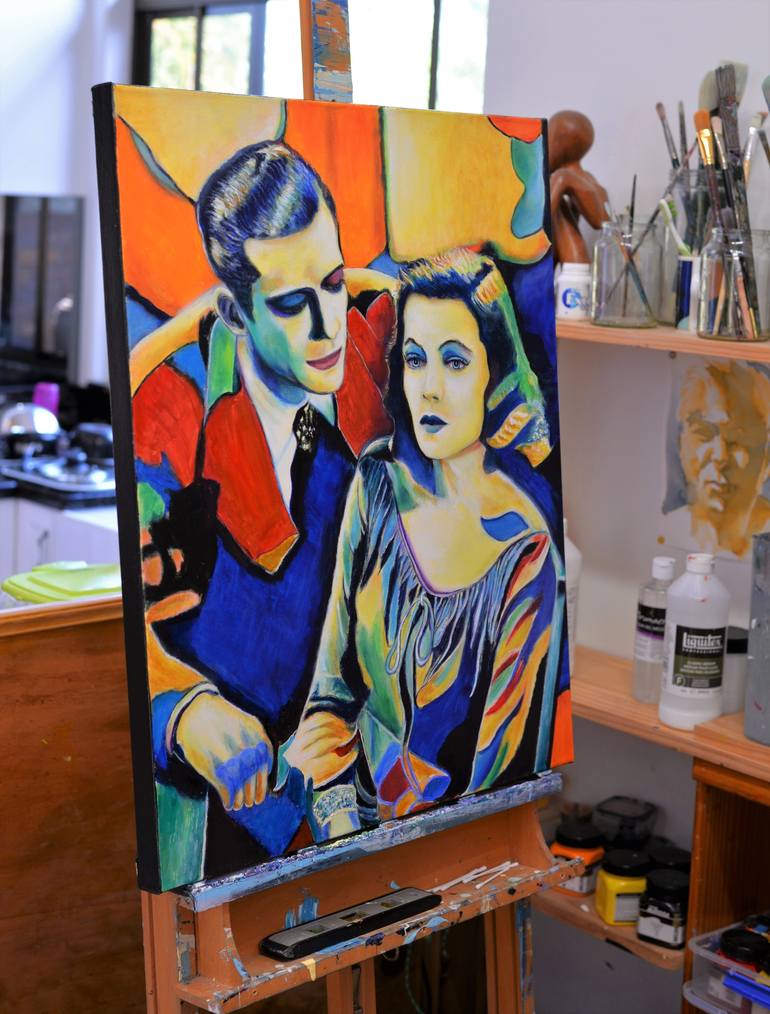 Original Art Deco Pop Culture/Celebrity Painting by Sergio Paul Ianniello