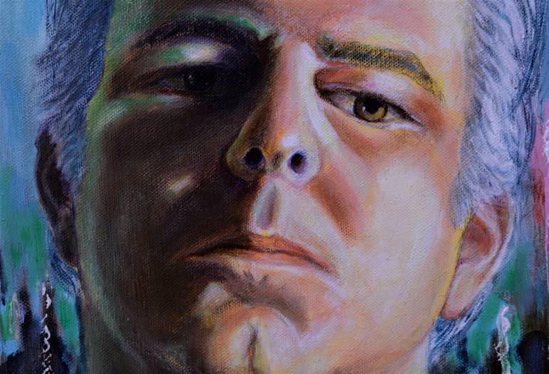 Original Expressionism Portrait Painting by Sergio Paul Ianniello
