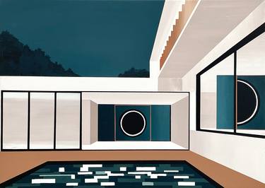 Original Modern Architecture Paintings by Bonnie Severien