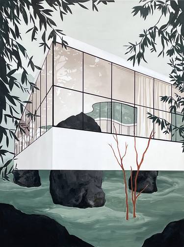 Original Contemporary Architecture Paintings by Bonnie Severien