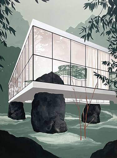 Original Contemporary Architecture Paintings by Bonnie Severien