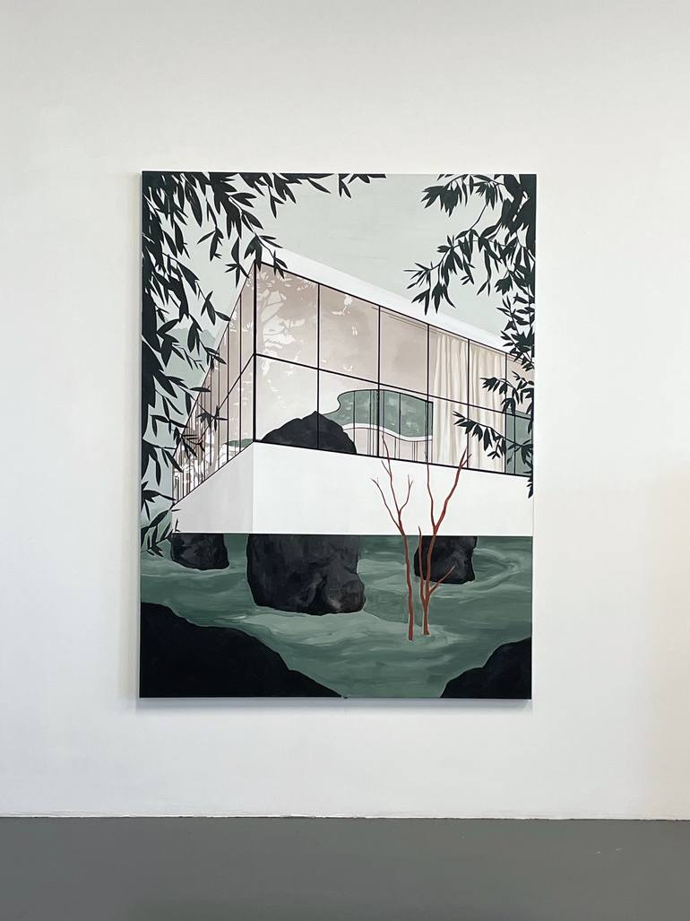 Original Contemporary Architecture Painting by Bonnie Severien