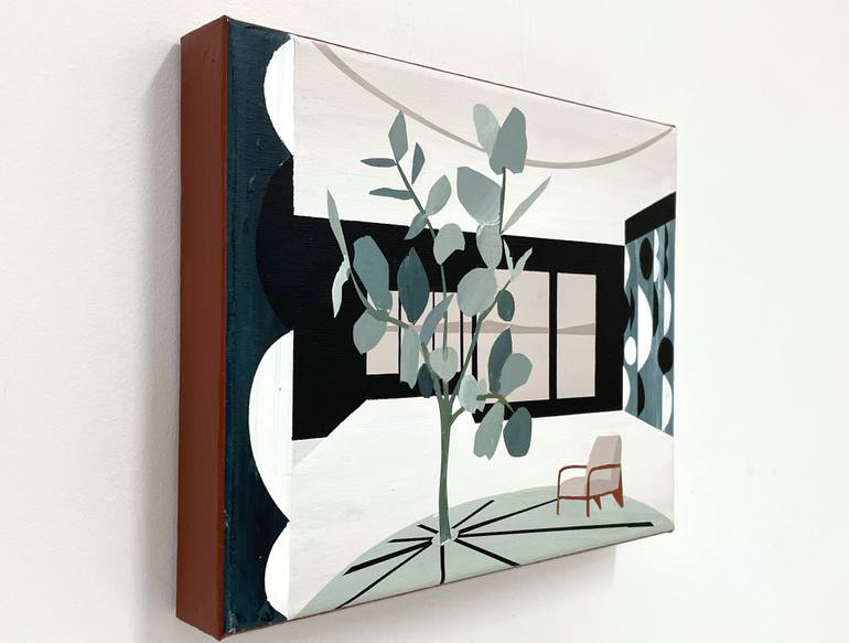 Original Art Deco Architecture Painting by Bonnie Severien