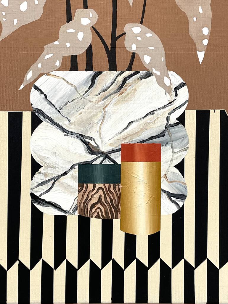 Original Art Deco Home Painting by Bonnie Severien