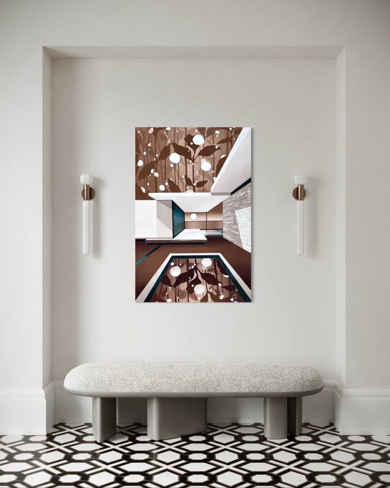 Original Contemporary Architecture Painting by Bonnie Severien