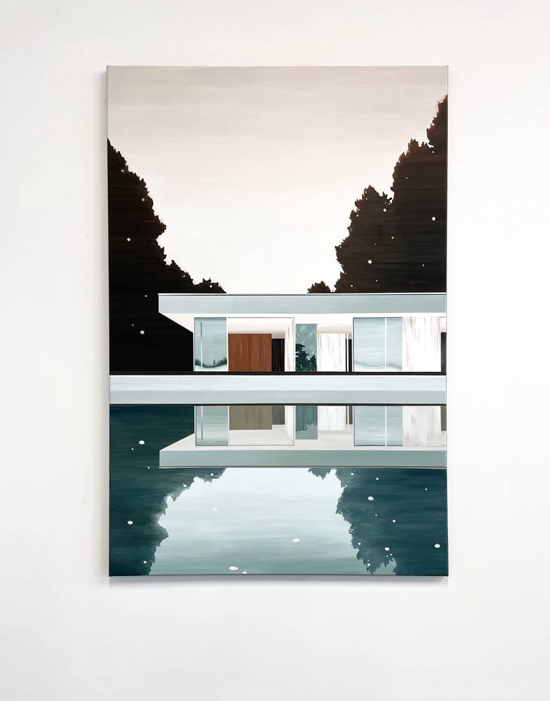 Original Contemporary Architecture Painting by Bonnie Severien