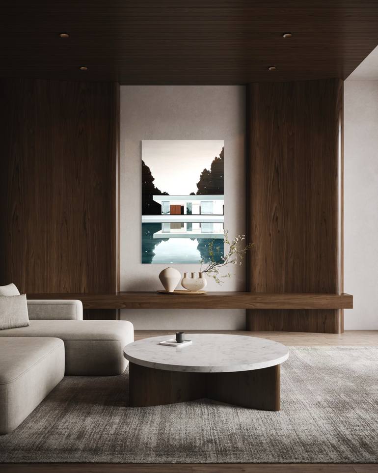 Original Contemporary Architecture Painting by Bonnie Severien