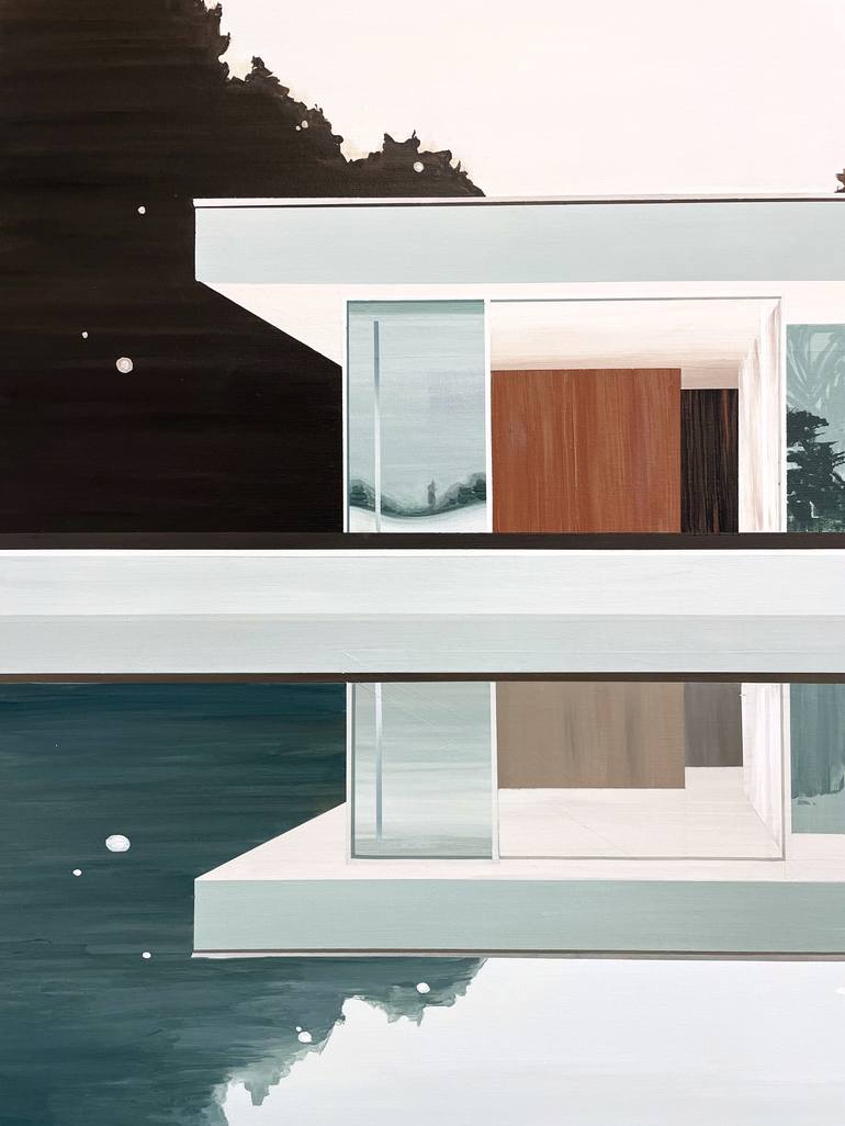 Original Contemporary Architecture Painting by Bonnie Severien