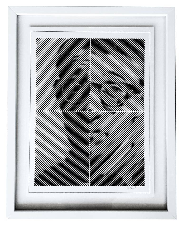 ORIGINAL - Woody Allen Pen & Ink Drawing Drawing by Michael O'Neal