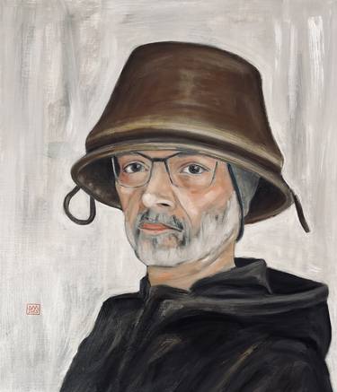 Self portrait with copper caldron thumb