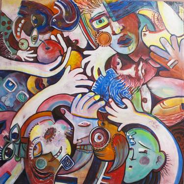 Original Surrealism People Paintings by Vio Valova