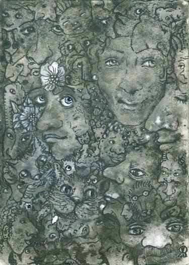 Print of People Drawings by Vio Valova