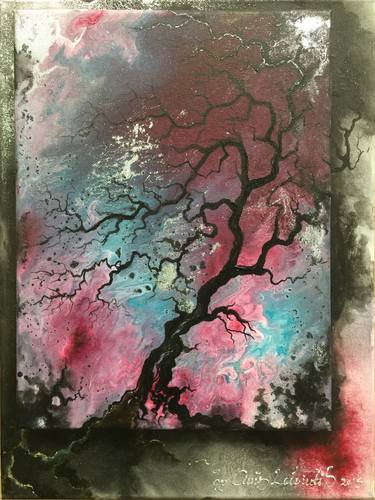 Original Abstract Tree Paintings by Chris Leloudis