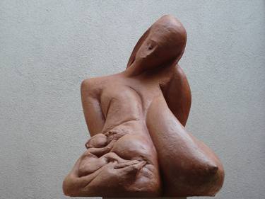 Original Family Sculpture by Antonietta Moschi