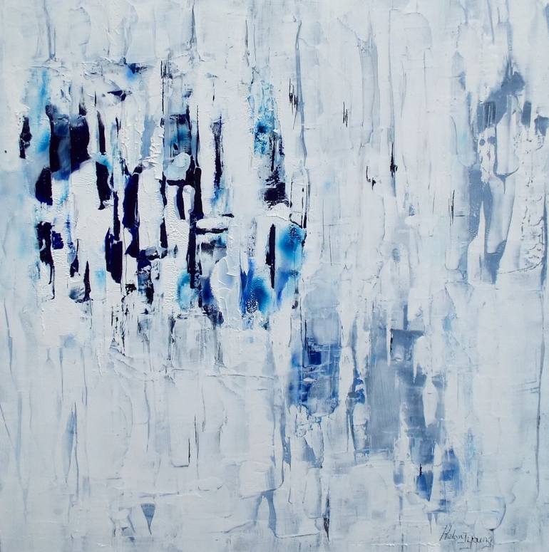 Blue Ice Painting by Helen J Young | Saatchi Art