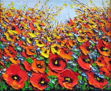 Original Impressionism Floral Paintings by Margaret Chwialkowska