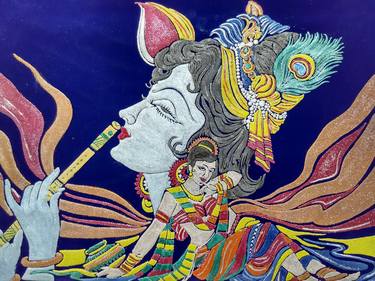 Print of Figurative Classical mythology Paintings by Sandeep Kumar Mishra