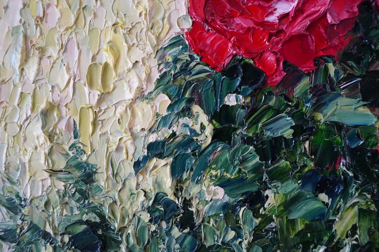 Original Floral Painting by Haykuhi Khachatryan