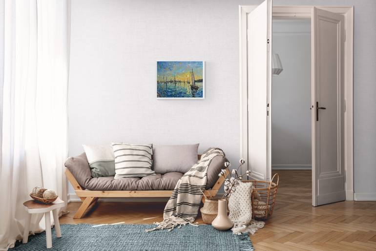 Original Impressionism Seascape Painting by Haykuhi Khachatryan